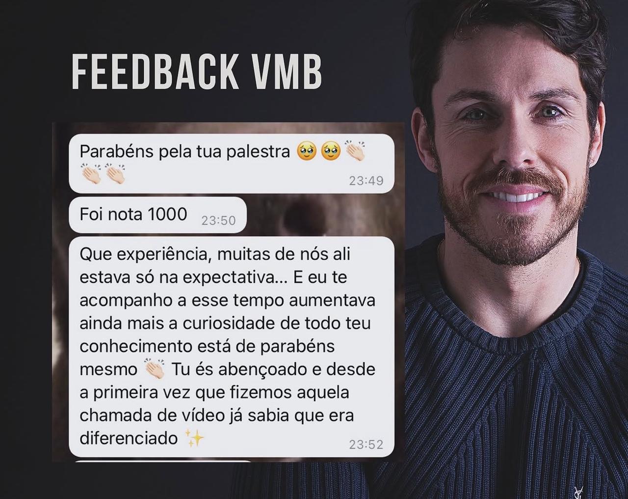 Depoimento real elogiando uma palestra de Luiz Benevenuto